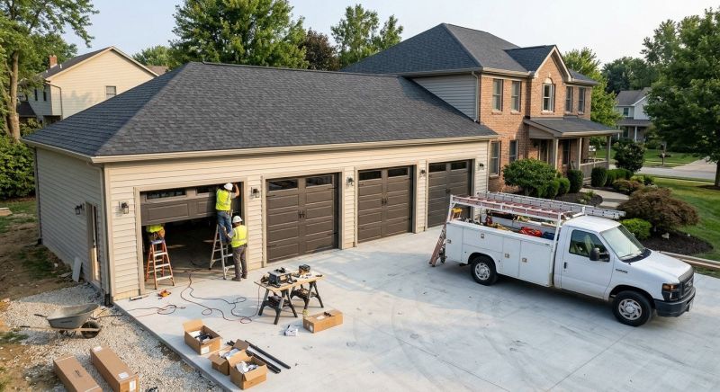Four Car Garage Installation in Cypress, TX