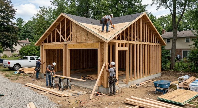 Attached Garage Construction in North Charleston, SC