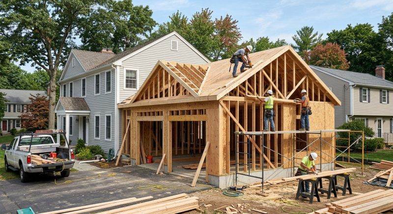 Two Story Garage Construction in Naples, FL